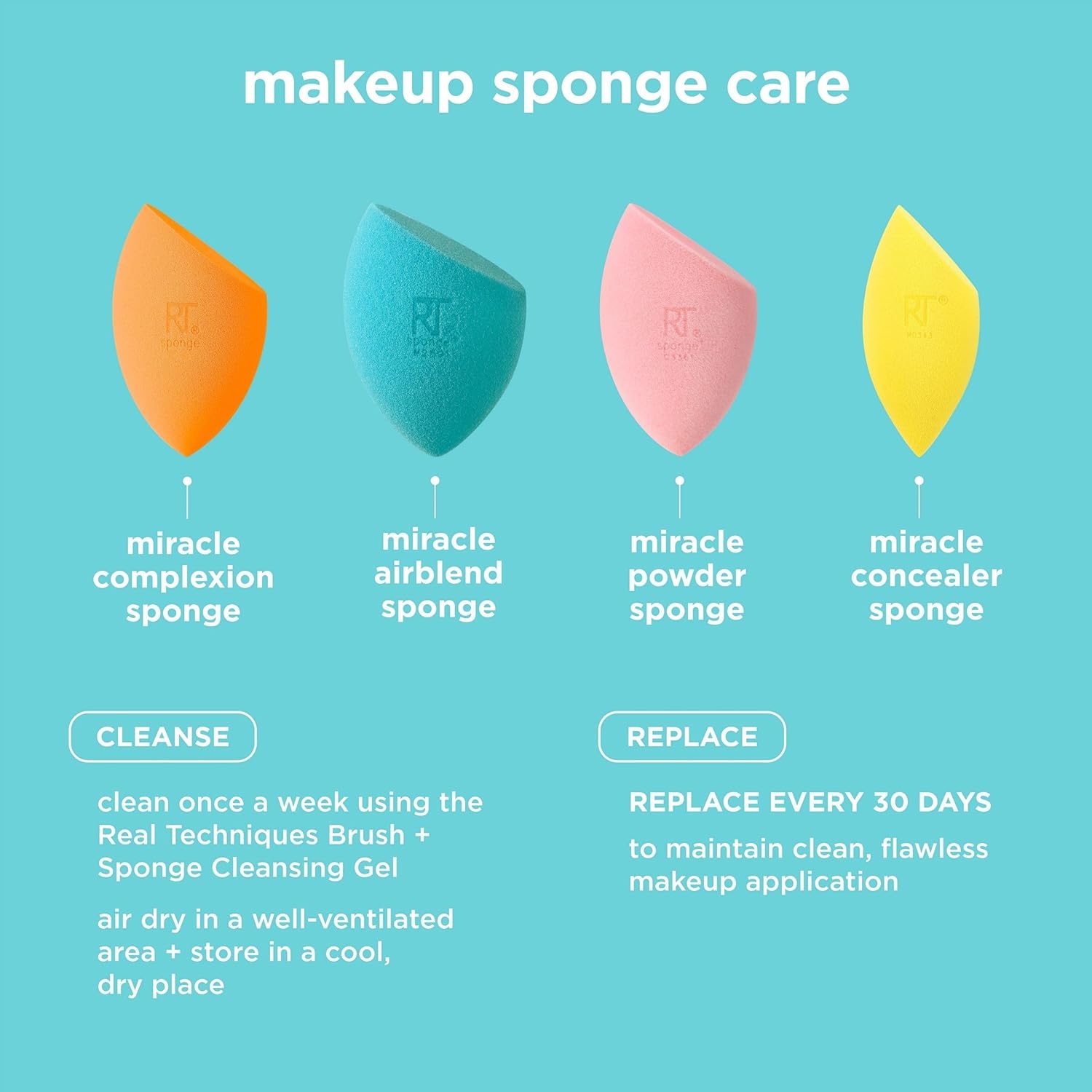 Real Techniques Miracle Airblend Sponge, Matte Makeup Blending Sponge, For Liquid, Cream, & Powder Products, Offers Medium To Full Coverage, Foundation Sponge, Packaging May Vary, 1 Count - Image 15