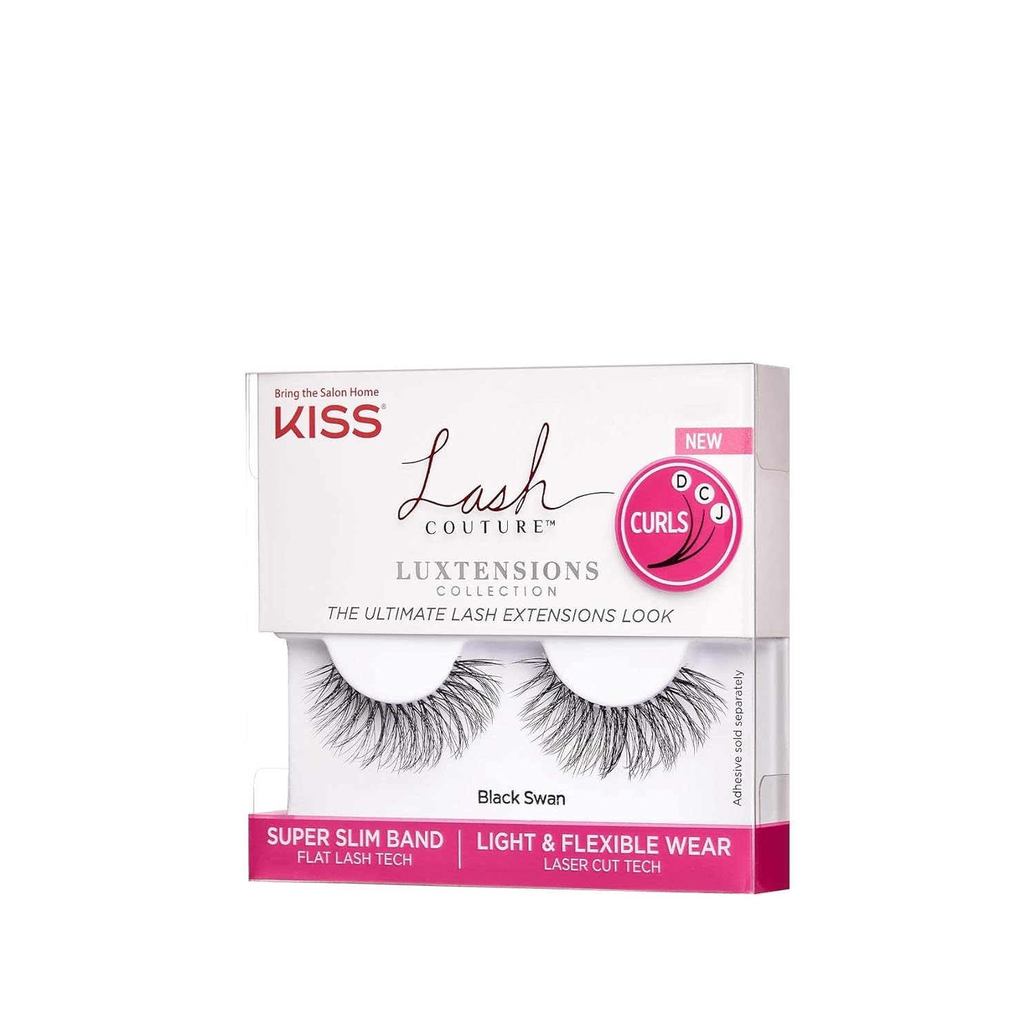 KISS Lash Couture Luxtension False Eyelashes, Royal Silk', 10 mm, Includes 1 Pair Of Lash, Contact Lens Friendly, Easy to Apply, Reusable Strip Lashes - Image 14