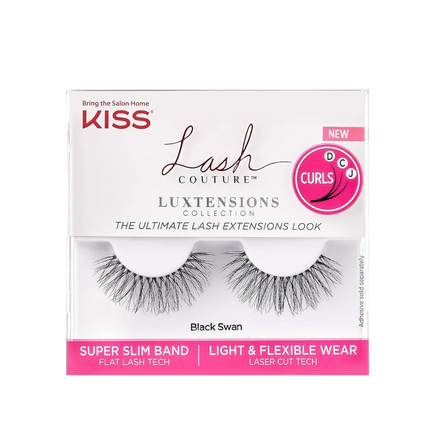 KISS Lash Couture Luxtension False Eyelashes, Royal Silk', 10 mm, Includes 1 Pair Of Lash, Contact Lens Friendly, Easy to Apply, Reusable Strip Lashes - Image 13