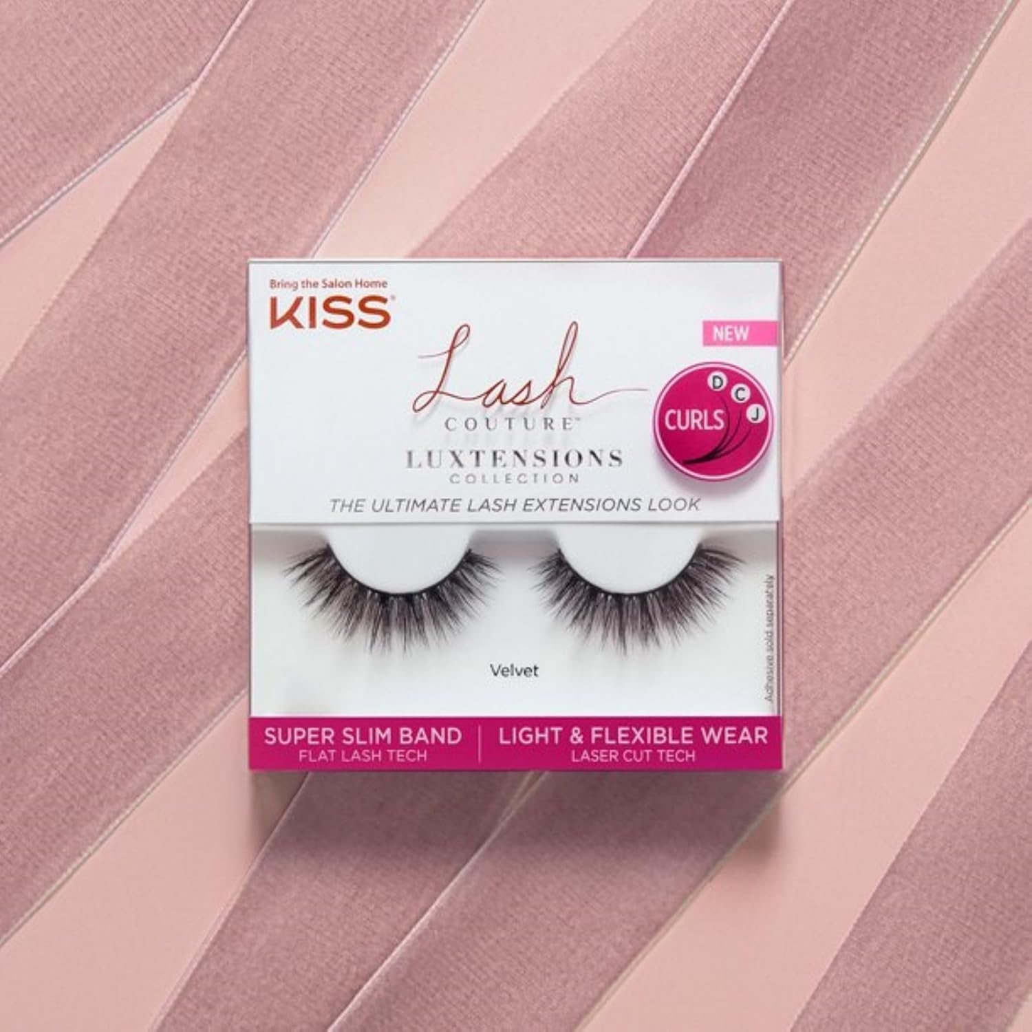 KISS Lash Couture Luxtension False Eyelashes, Royal Silk', 10 mm, Includes 1 Pair Of Lash, Contact Lens Friendly, Easy to Apply, Reusable Strip Lashes - Image 7