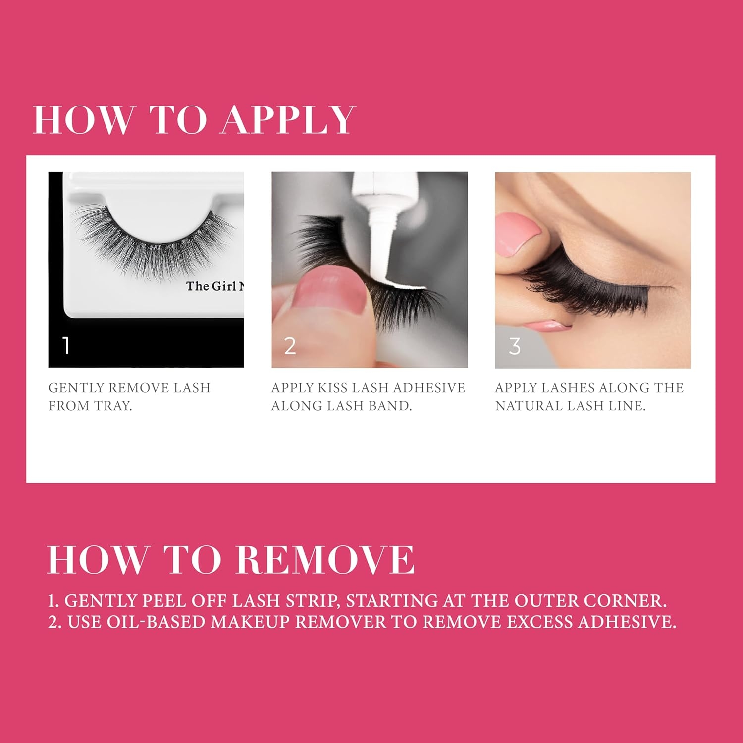 KISS Lash Couture Luxtension False Eyelashes, Royal Silk', 10 mm, Includes 1 Pair Of Lash, Contact Lens Friendly, Easy to Apply, Reusable Strip Lashes - Image 4