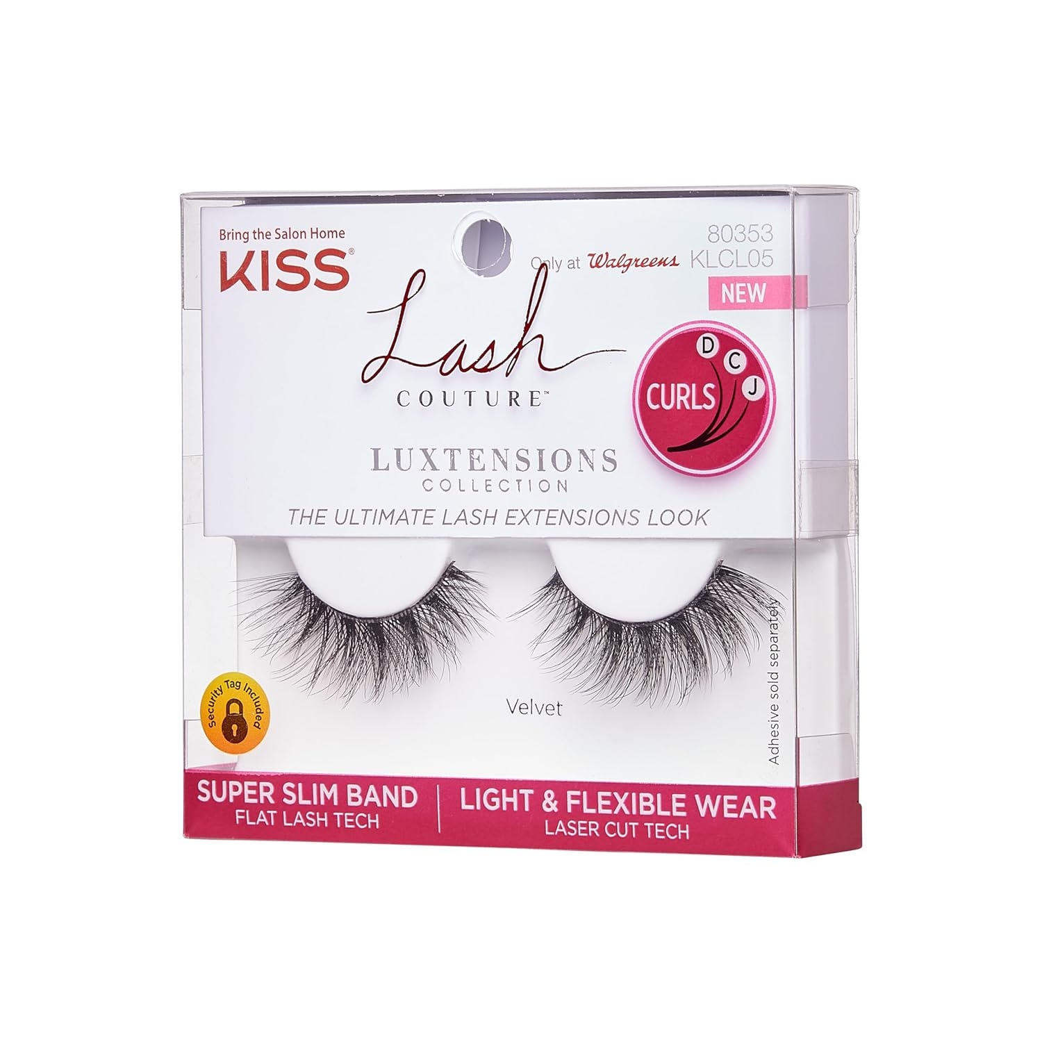KISS Lash Couture Luxtension False Eyelashes, Royal Silk', 10 mm, Includes 1 Pair Of Lash, Contact Lens Friendly, Easy to Apply, Reusable Strip Lashes - Image 2