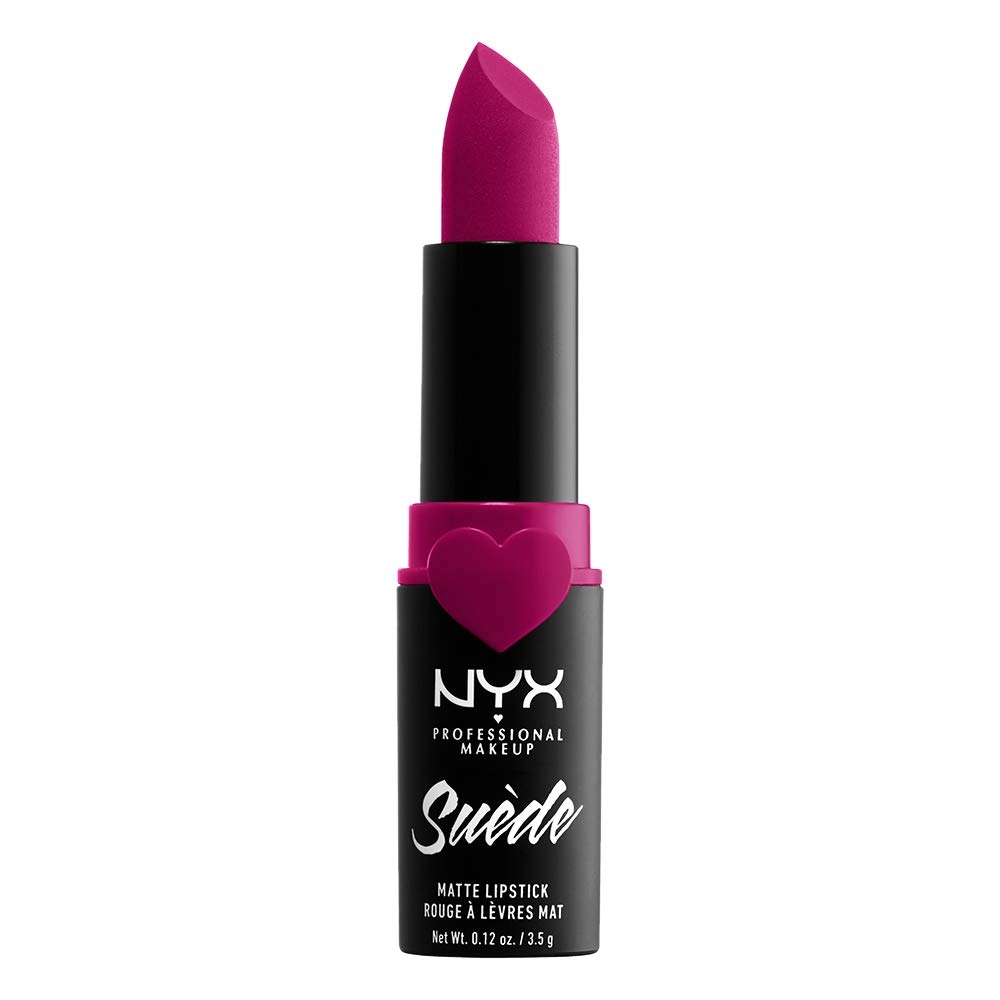 NYX PROFESSIONAL MAKEUP Suede Matte Lipstick, Vegan Formula - Clinger (Hot Pink) - Image 35