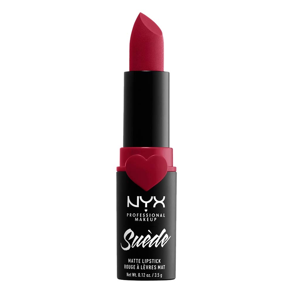 NYX PROFESSIONAL MAKEUP Suede Matte Lipstick, Vegan Formula - Clinger (Hot Pink) - Image 22