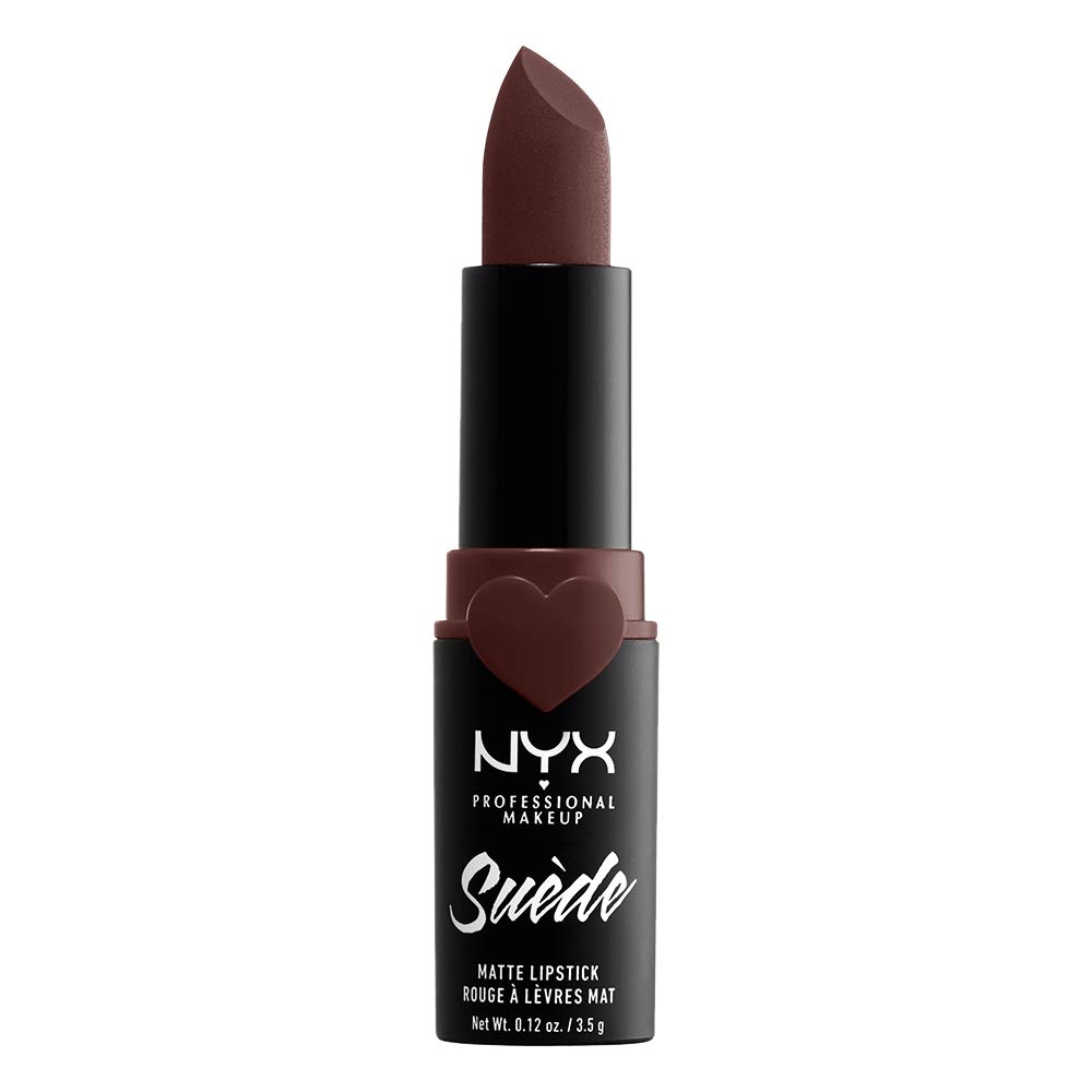 NYX PROFESSIONAL MAKEUP Suede Matte Lipstick, Vegan Formula - Clinger (Hot Pink)