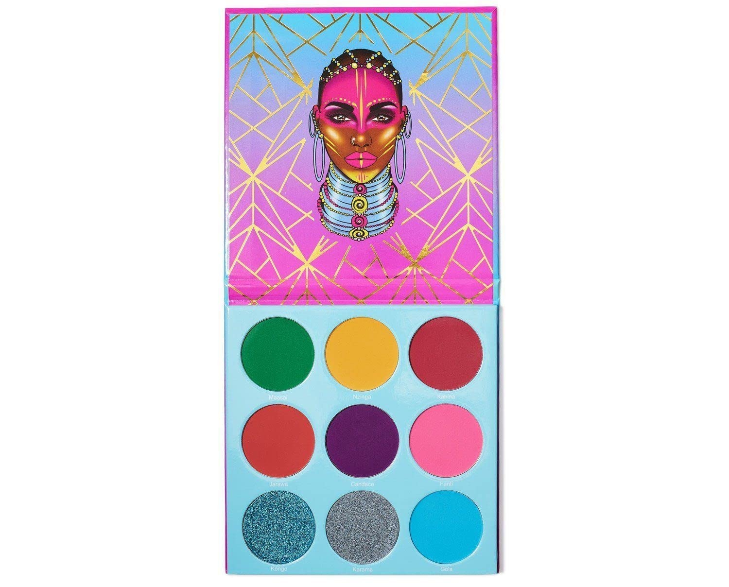 Juvia's Place The Warrior III - Deep Emerald Green Red Violet Cerulean Blue, Shades of 9 - Eyeshadow Palette, Professional Eye Makeup Pigmented Eyeshadow Palette Makeup Palette Eye Color & Shine - Image 9