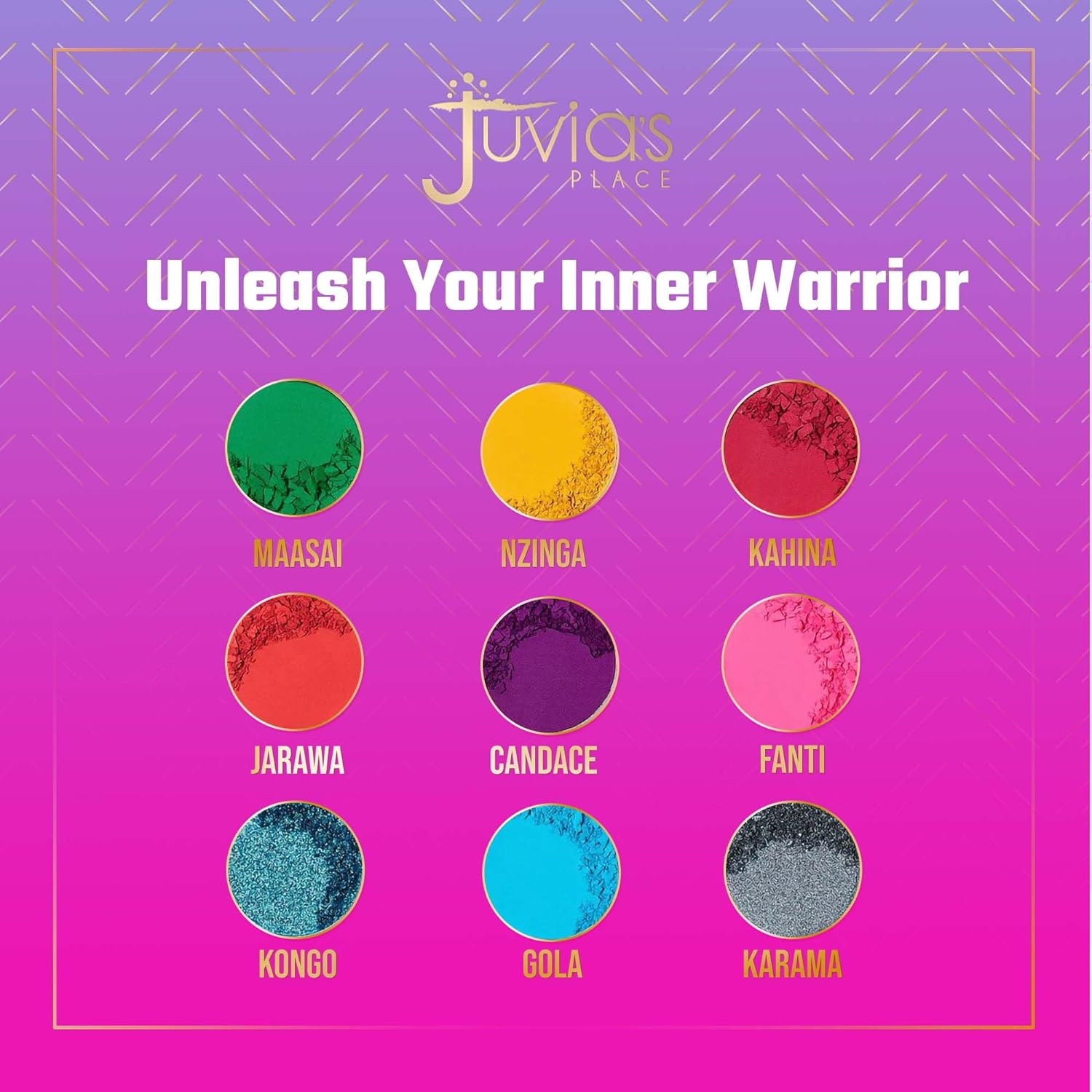 Juvia's Place The Warrior III - Deep Emerald Green Red Violet Cerulean Blue, Shades of 9 - Eyeshadow Palette, Professional Eye Makeup Pigmented Eyeshadow Palette Makeup Palette Eye Color & Shine - Image 5
