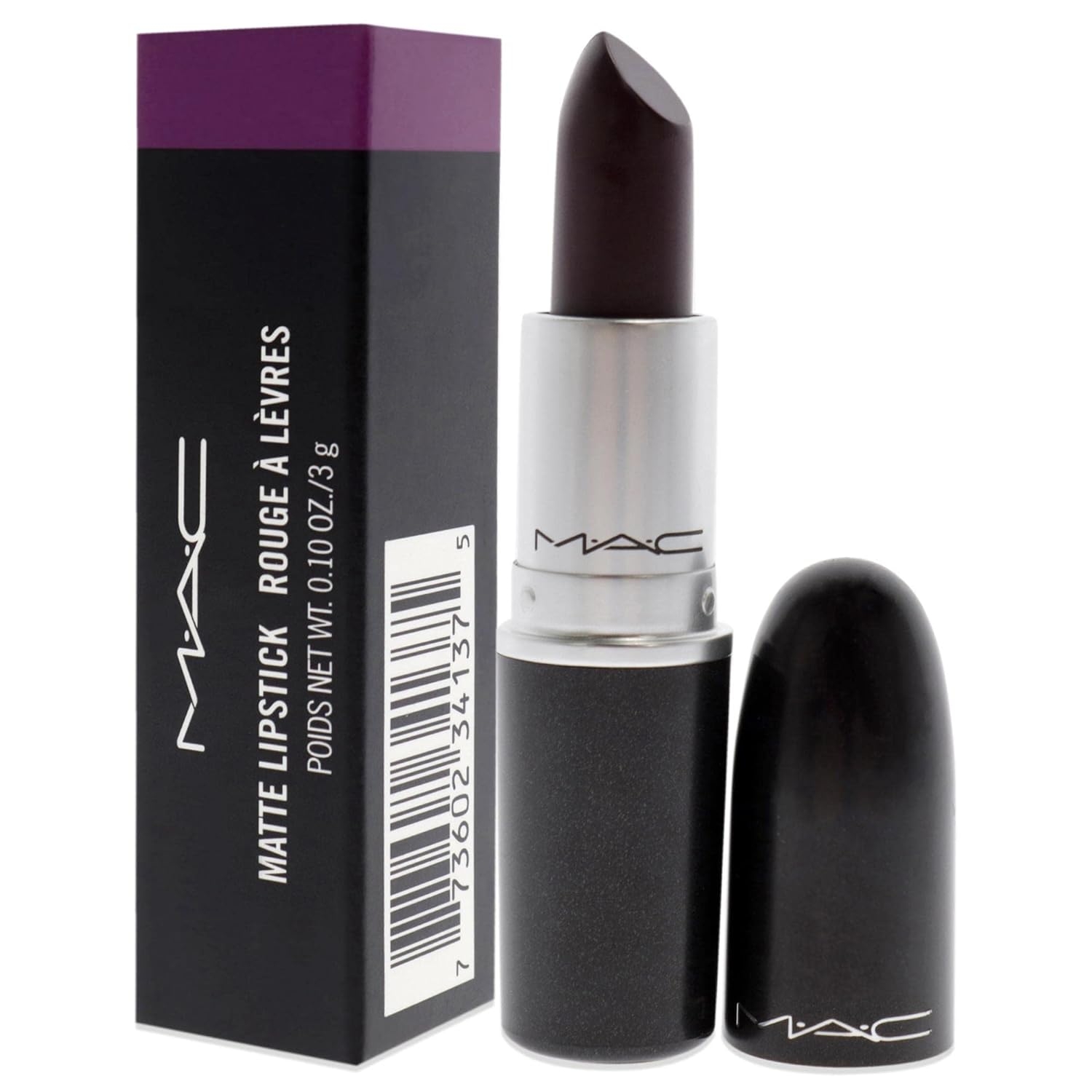 MAC Matte Lipstick - Smoked Purple Lipstick Women 0.1 oz - Image 36