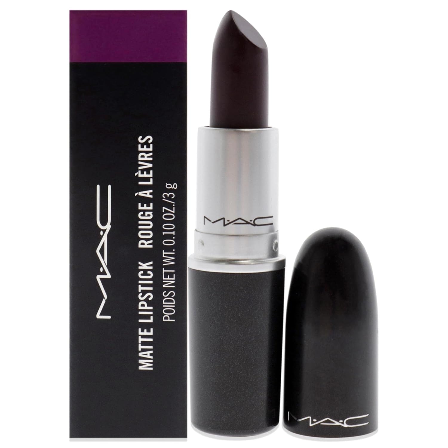 MAC Matte Lipstick - Smoked Purple Lipstick Women 0.1 oz - Image 32