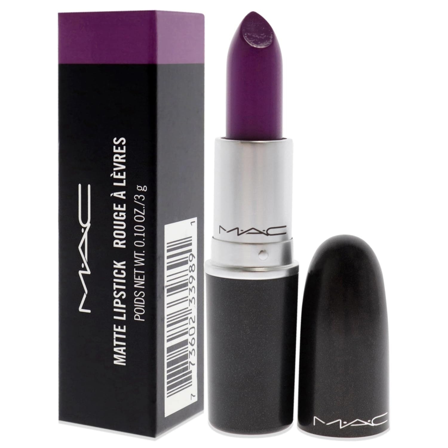 MAC Matte Lipstick - Smoked Purple Lipstick Women 0.1 oz - Image 29
