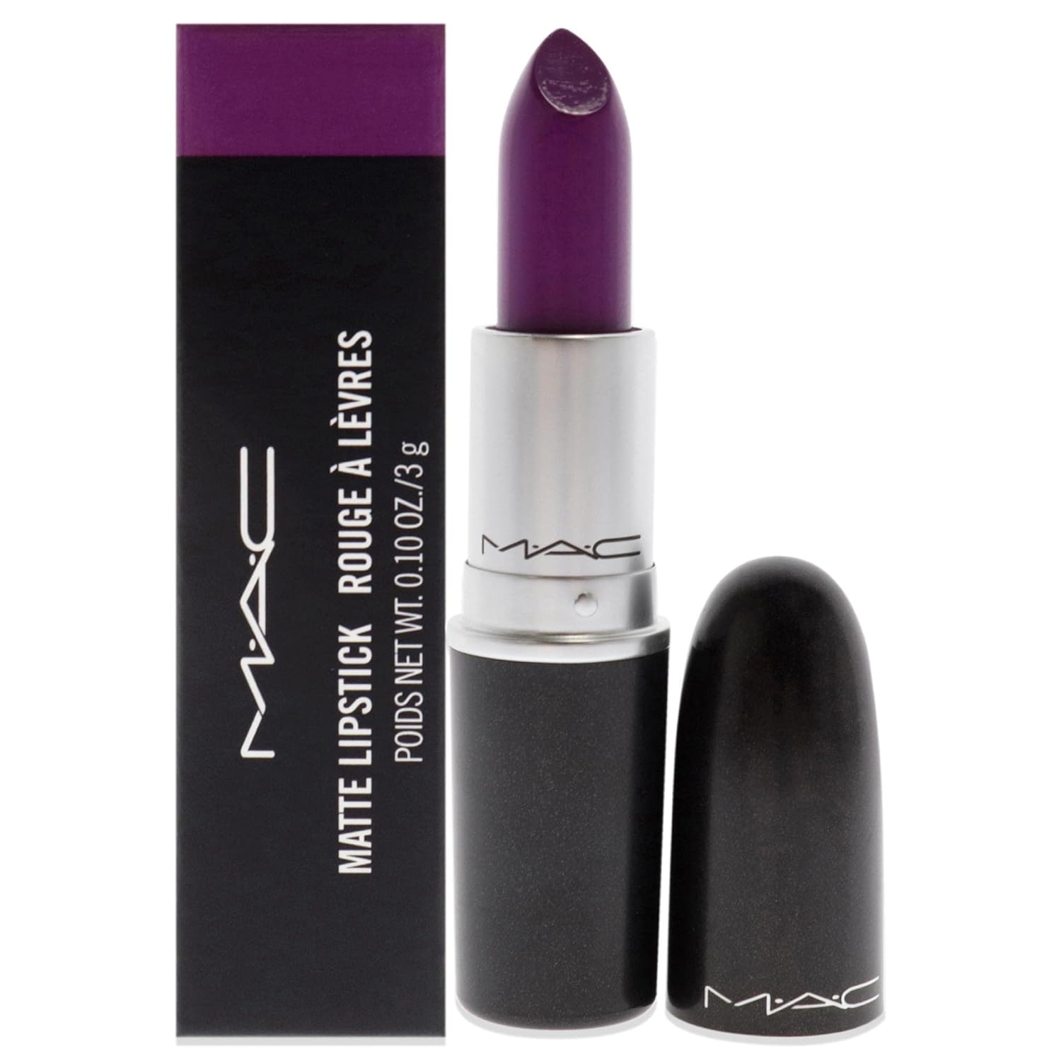 MAC Matte Lipstick - Smoked Purple Lipstick Women 0.1 oz - Image 25