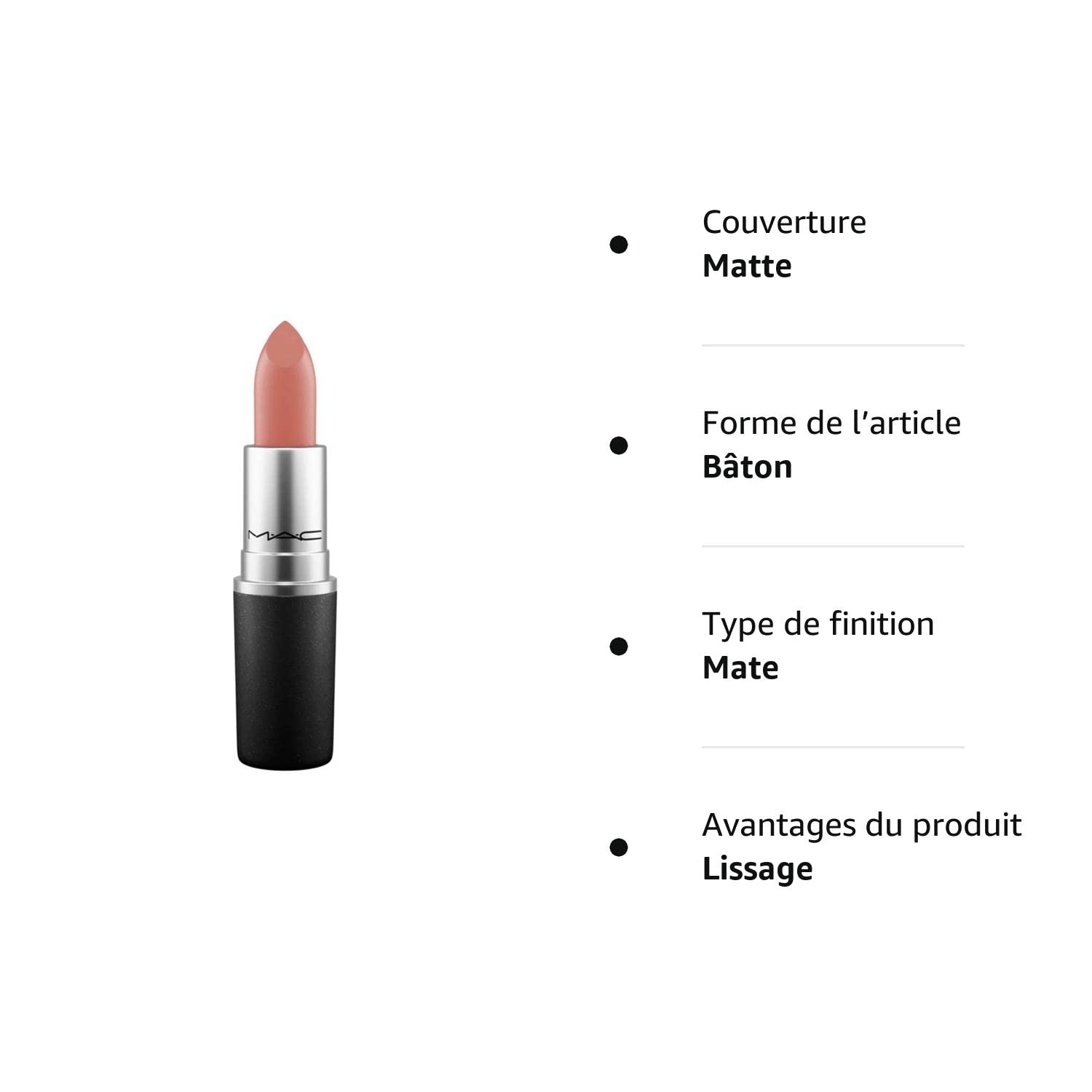 MAC Matte Lipstick - Smoked Purple Lipstick Women 0.1 oz - Image 24