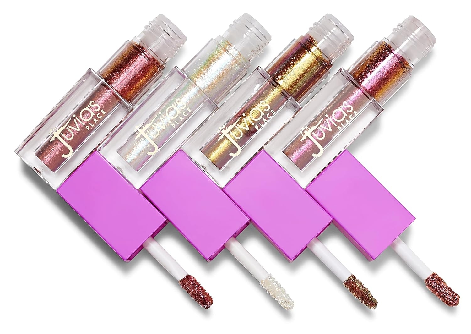 Juvia's Place Culture Duochrome Liquid Eyeshadow Kente - Liquid Eye Makeup for Glitter & Shine, Multi-colored Glitter Liquid Eyeshadow, Sparkly Makeup for Eyes, Women's Glitter Makeup Kit Addition - Image 9