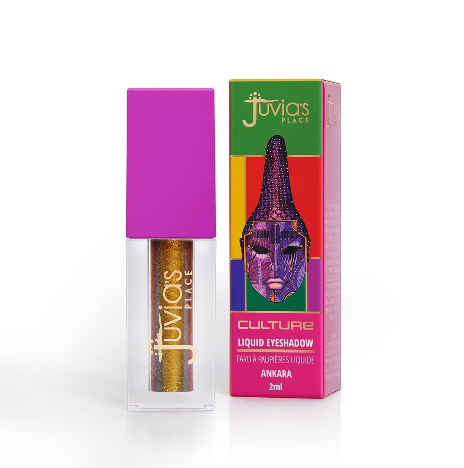 Juvia's Place Culture Duochrome Liquid Eyeshadow Kente - Liquid Eye Makeup for Glitter & Shine, Multi-colored Glitter Liquid Eyeshadow, Sparkly Makeup for Eyes, Women's Glitter Makeup Kit Addition - Image 4