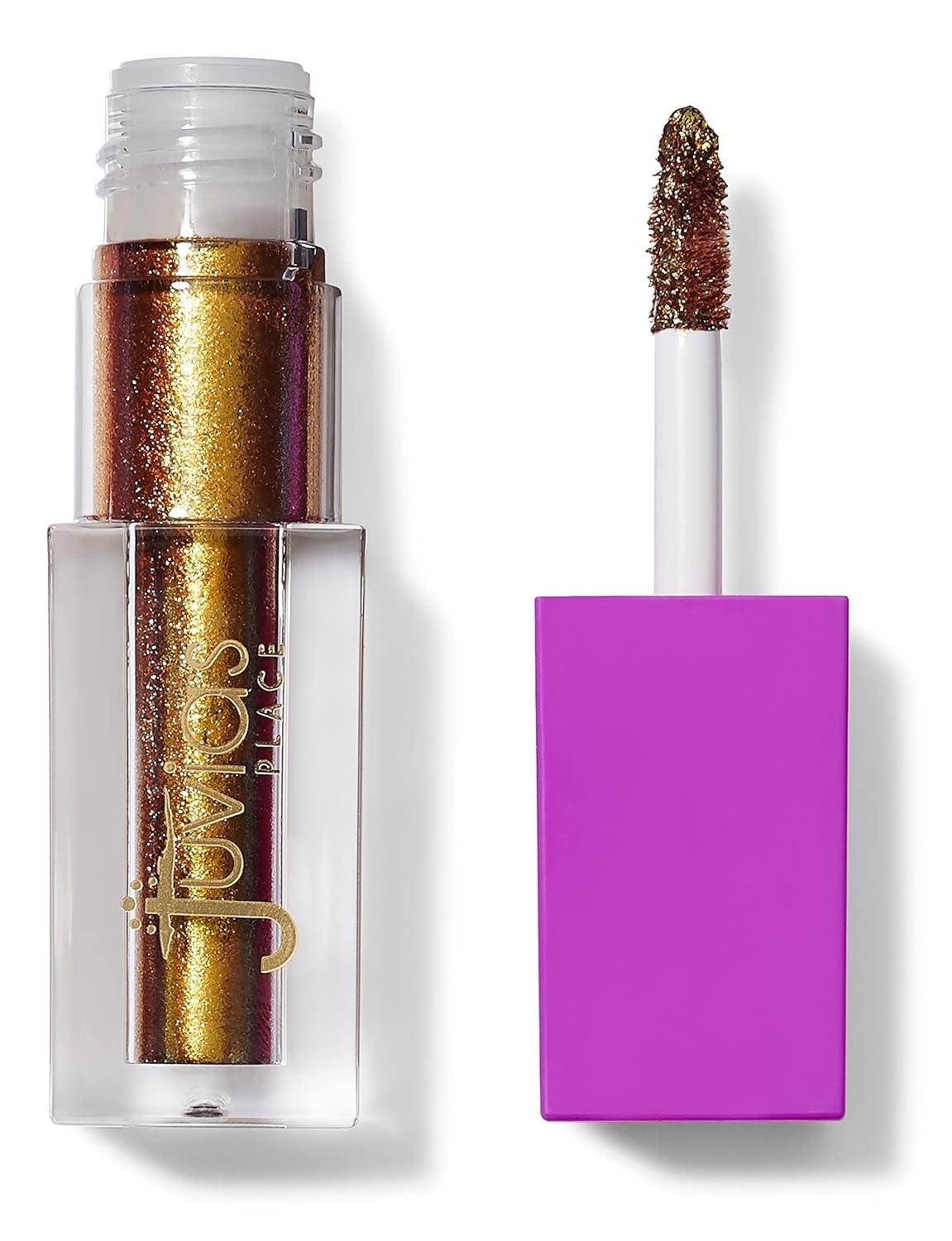 Juvia's Place Culture Duochrome Liquid Eyeshadow Kente - Liquid Eye Makeup for Glitter & Shine, Multi-colored Glitter Liquid Eyeshadow, Sparkly Makeup for Eyes, Women's Glitter Makeup Kit Addition - Image 3