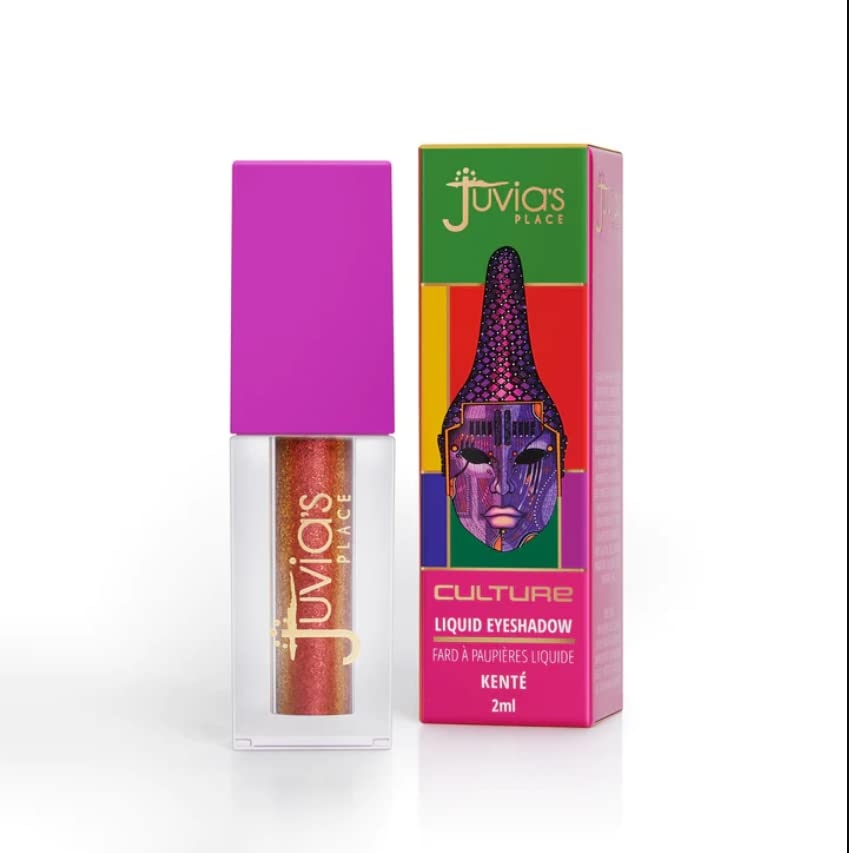 Juvia's Place Culture Duochrome Liquid Eyeshadow Kente - Liquid Eye Makeup for Glitter & Shine, Multi-colored Glitter Liquid Eyeshadow, Sparkly Makeup for Eyes, Women's Glitter Makeup Kit Addition - Image 2