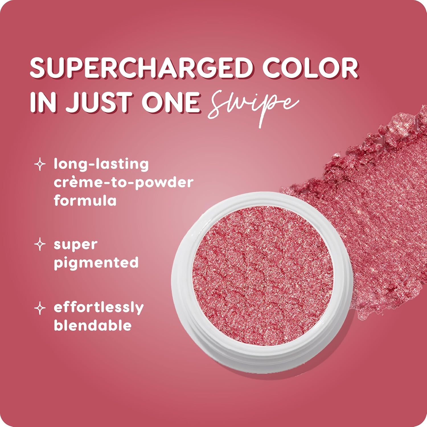 ColourPop Super Shock Shadow - High-Pigment, Crème-Powder Eye Makeup - Single Glitter Eyeshadow with Minimal Fallout and Unique Bouncy Texture - Metallic Pink Eyeshadow - Roy G. Biv (0.07 oz) - Image 3