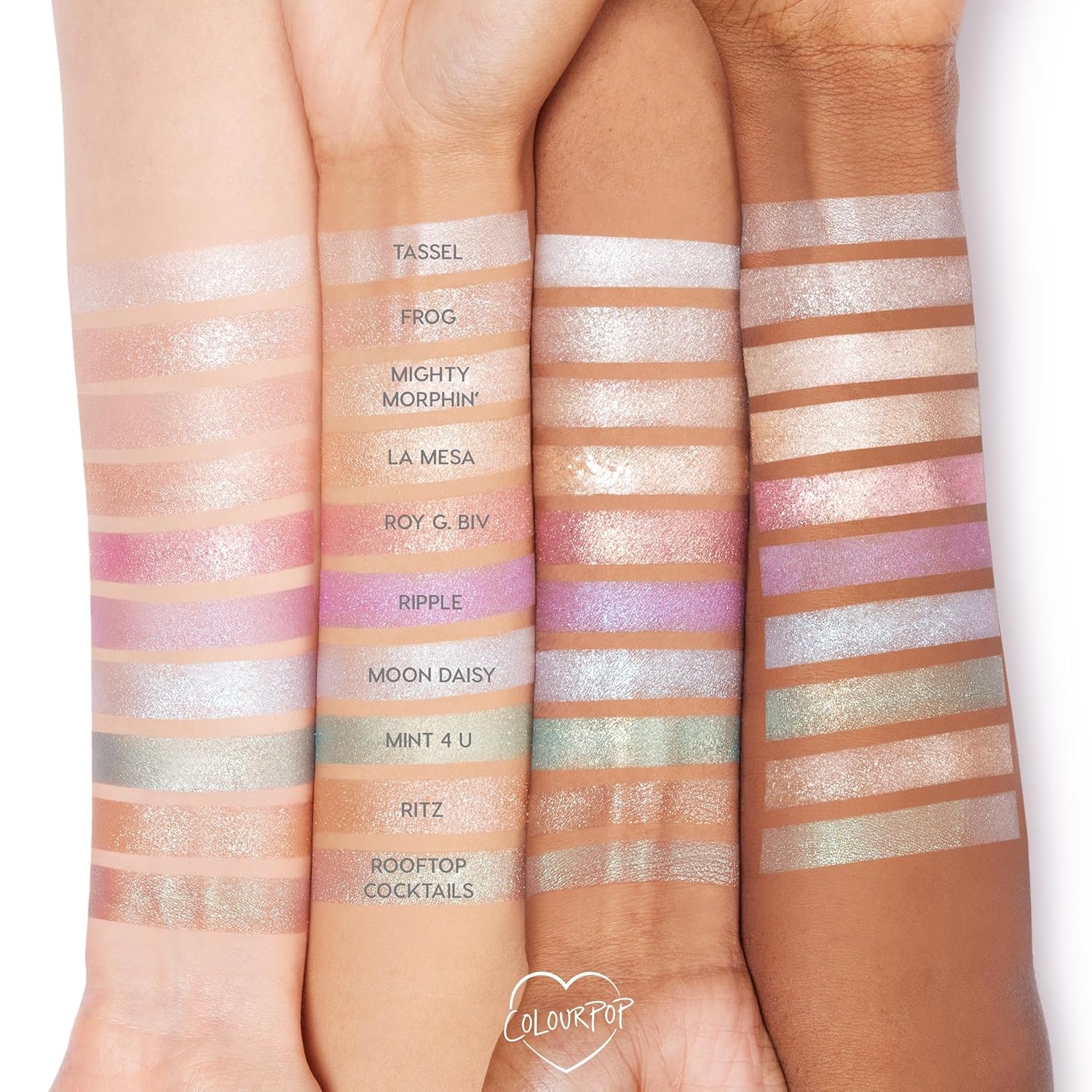 ColourPop Super Shock Shadow - High-Pigment, Crème-Powder Eye Makeup - Single Glitter Eyeshadow with Minimal Fallout and Unique Bouncy Texture - Metallic Pink Eyeshadow - Roy G. Biv (0.07 oz) - Image 9