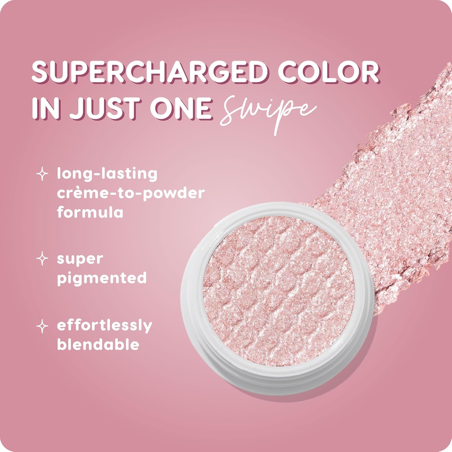 ColourPop Super Shock Shadow - High-Pigment, Crème-Powder Eye Makeup - Single Glitter Eyeshadow with Minimal Fallout and Unique Bouncy Texture - Metallic Pink Eyeshadow - Roy G. Biv (0.07 oz) - Image 30