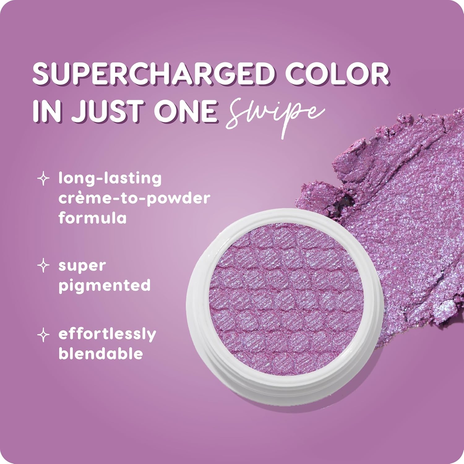 ColourPop Super Shock Shadow - High-Pigment, Crème-Powder Eye Makeup - Single Glitter Eyeshadow with Minimal Fallout and Unique Bouncy Texture - Metallic Pink Eyeshadow - Roy G. Biv (0.07 oz) - Image 33