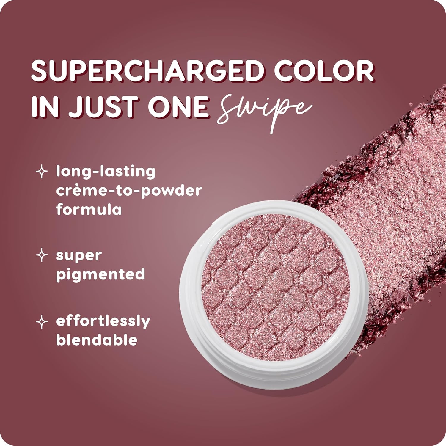 ColourPop Super Shock Shadow - High-Pigment, Crème-Powder Eye Makeup - Single Glitter Eyeshadow with Minimal Fallout and Unique Bouncy Texture - Metallic Pink Eyeshadow - Roy G. Biv (0.07 oz) - Image 50
