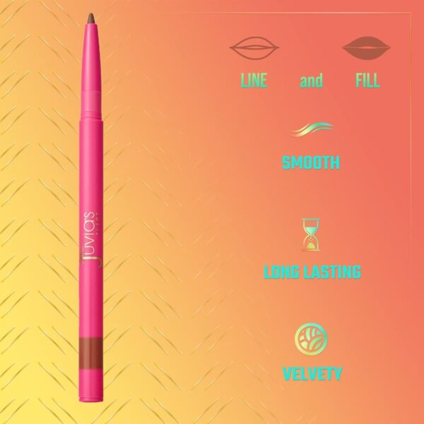 Juvia's Place Coffee Shop Luxe Lip Liner: Love Me - Colorstay Matte Finish Lip Pencil, Makeup for Natural Long Lasting Beauty and Sensational Wear, Lip Stain Kiss Proof Cometics - Image 49