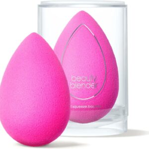 Beautyblender® | Original Pink Beauty Blender Makeup Sponge, Super-Soft Foam Easily Blends Foundations, Powders & Creams, Made in USA, Reusable, Washable, Streak Free Application, Vegan, Cruelty Free