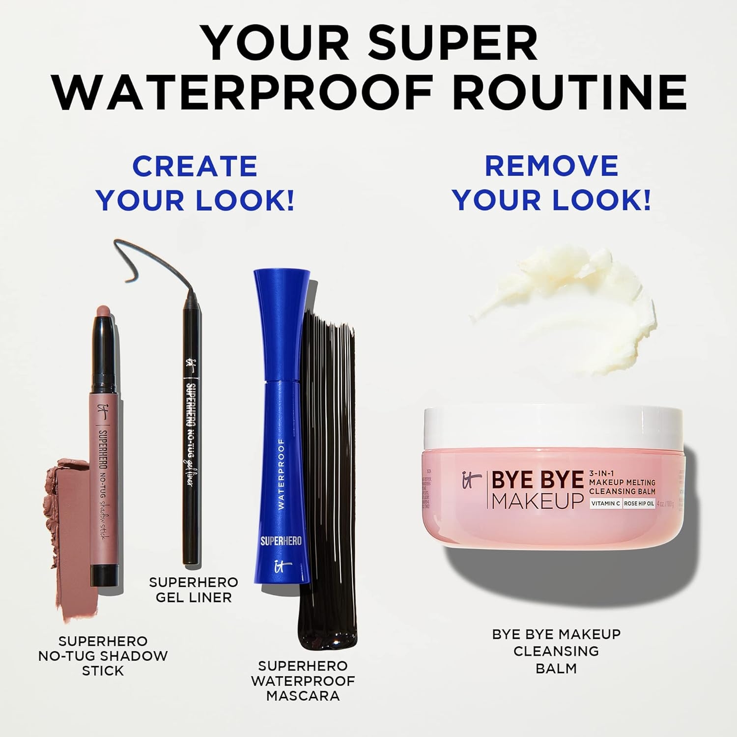 IT Cosmetics Superhero Volumizing Waterproof Mascara – 24HR Wear – Resists Sweat & Humidity – Lash-loving Biotin, Peptides & Pro-Vitamin B5 – Super Black, 0.3 fl oz - Image 7