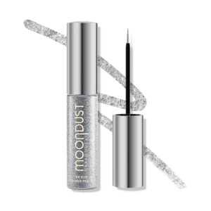Urban Decay Moondust Liquid Glitter Eyeliner – Longwear Sparkle Liner & Eyeshadow Topper - Quick-Drying, Water-Based Formula – Buildable Shimmer Shades - Vegan Formula
