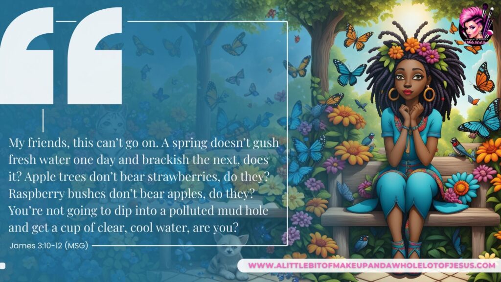 S3 Ep27 James 3:10-12 A Little Bit of Makeup and a Whole Lot of Jesus