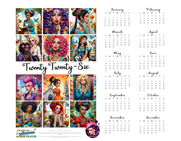 Color Me James 2026 Coloring Book Calendar