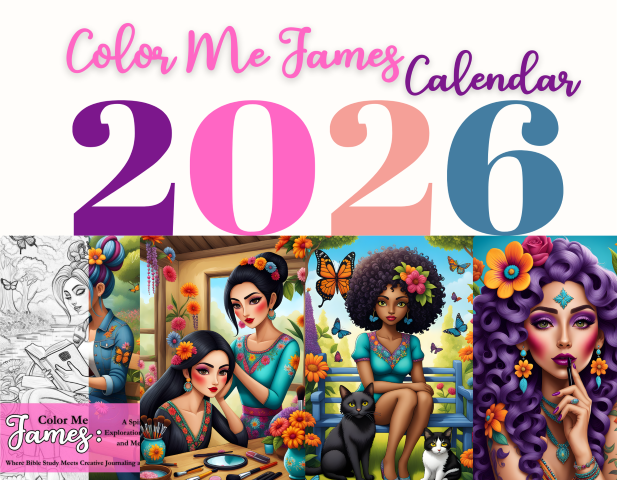 Color Me James 2026 Coloring Book Calendar