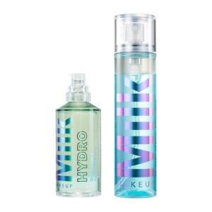 Milk Makeup Hydro Grip Primer + Set + Refresh Spray with Hyaluronic Acid – 12HR Face Primer 1.52 oz + Setting Spray Lock in Makeup for Dewy, Hydrated Skin