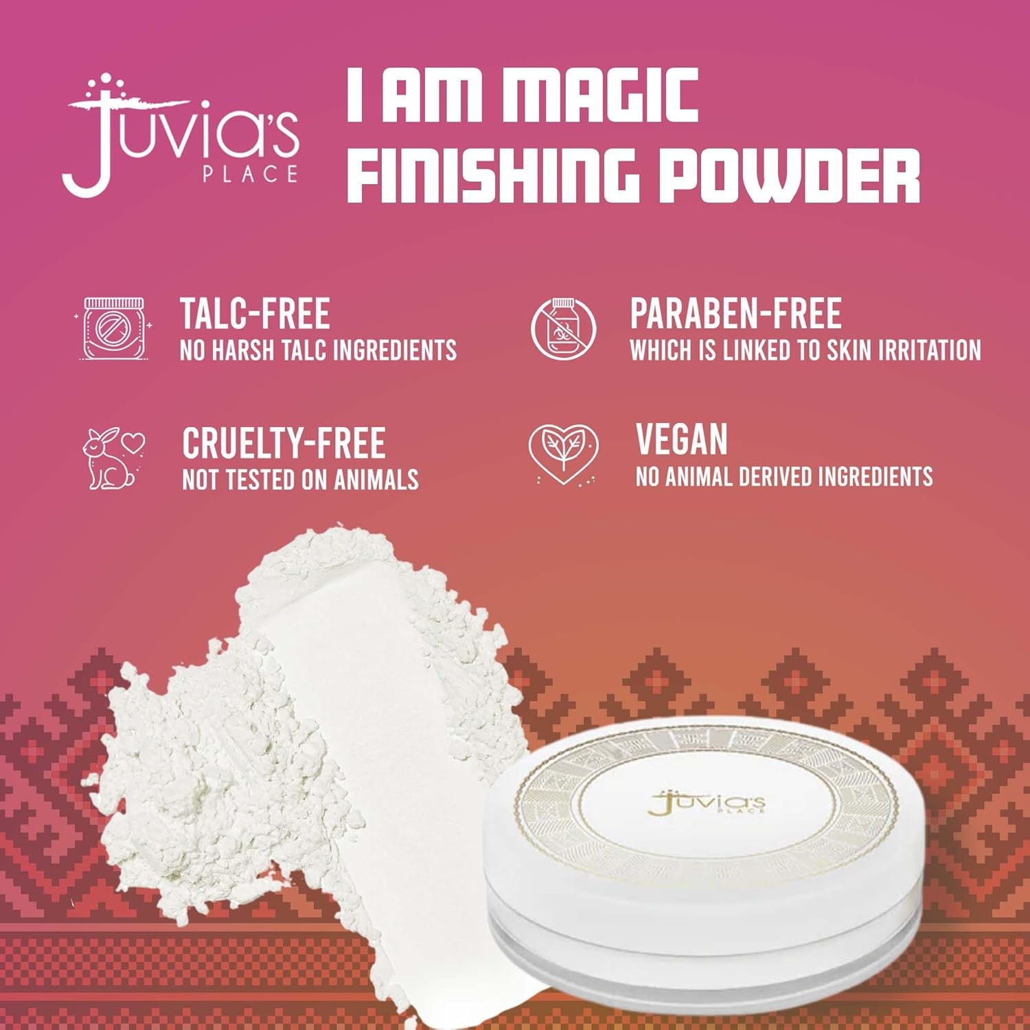 Juvia's Place I Am Magic Silky Finishing Powder - Cotton Candy – Lightweight Loose Face Powder for Women, Makeup for Under Eye & Face - Talc & Paraben Free - Flawless Matte Finish for Everyday Use - Image 46