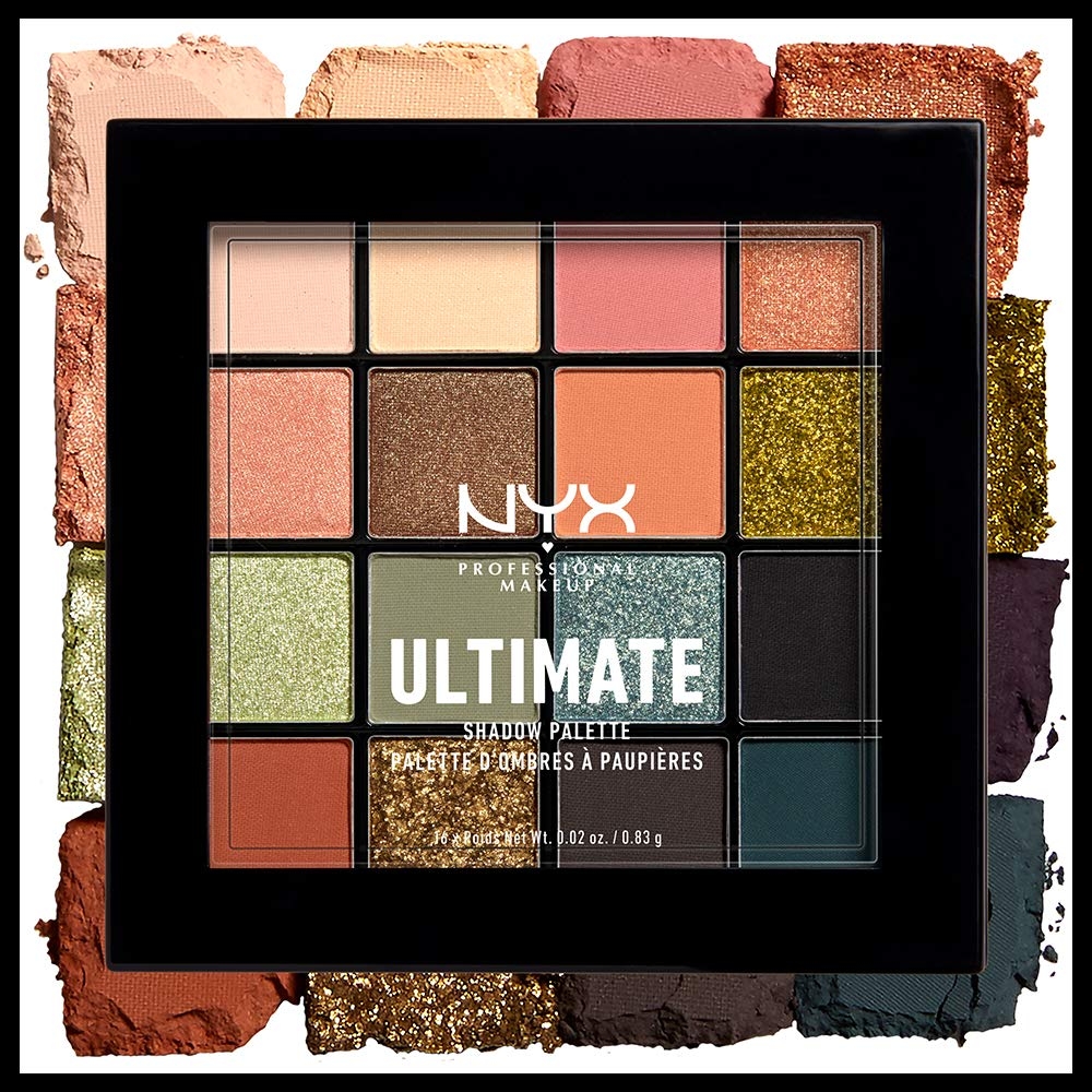 NYX PROFESSIONAL MAKEUP, Ultimate Shadow Palette, Eyeshadow Palette - I Know That's Bright - Image 14