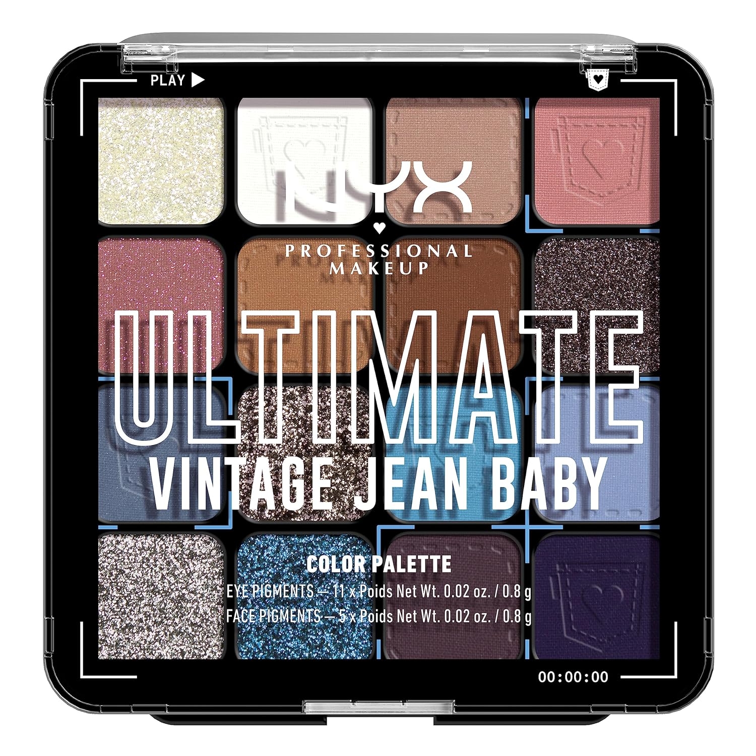 NYX PROFESSIONAL MAKEUP, Ultimate Shadow Palette, Eyeshadow Palette - I Know That's Bright - Image 15