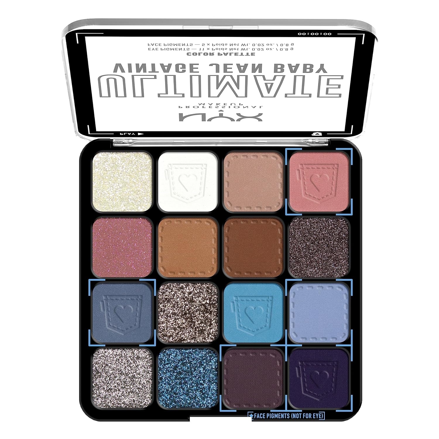 NYX PROFESSIONAL MAKEUP, Ultimate Shadow Palette, Eyeshadow Palette - I Know That's Bright - Image 16