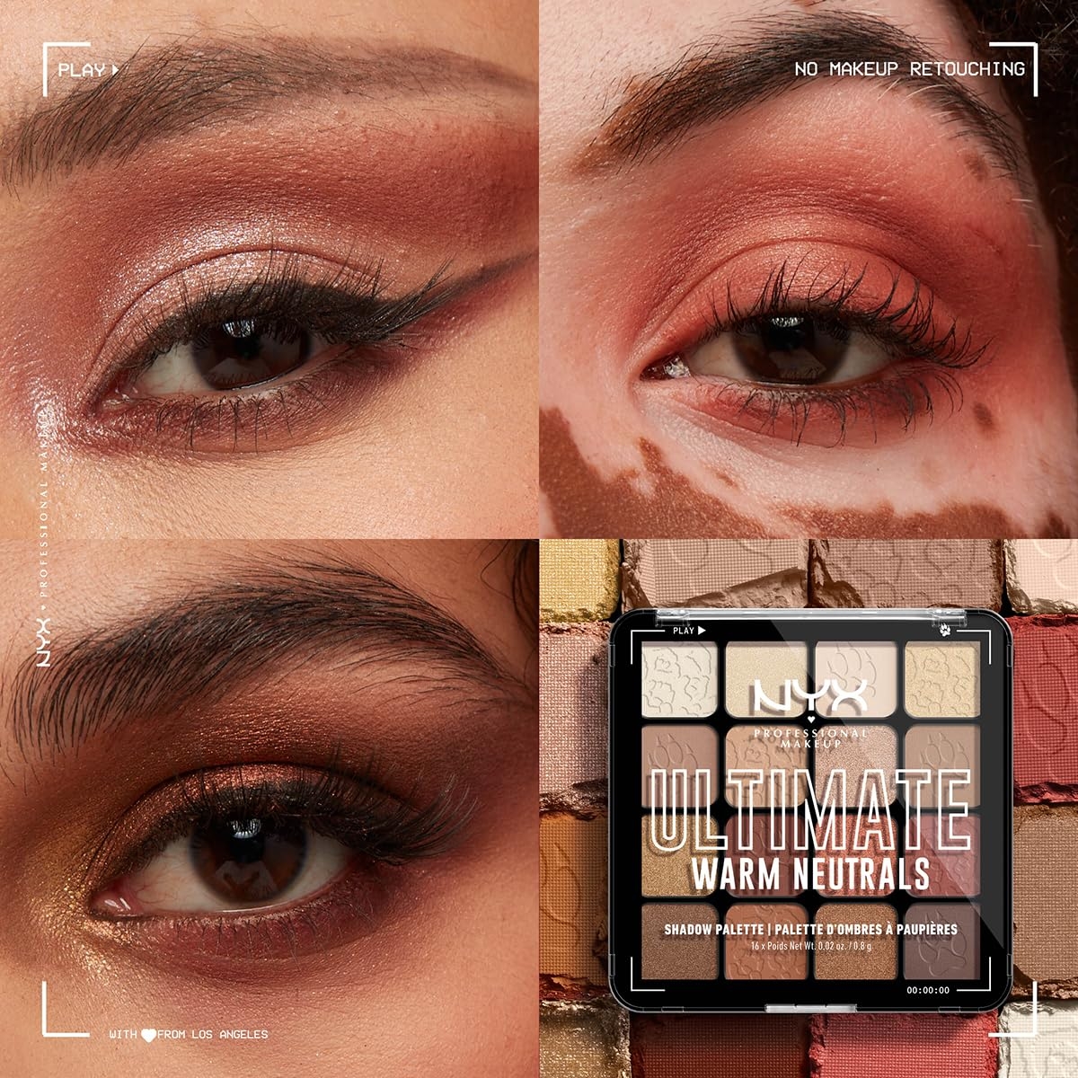 NYX PROFESSIONAL MAKEUP, Ultimate Shadow Palette, Eyeshadow Palette - I Know That's Bright - Image 27
