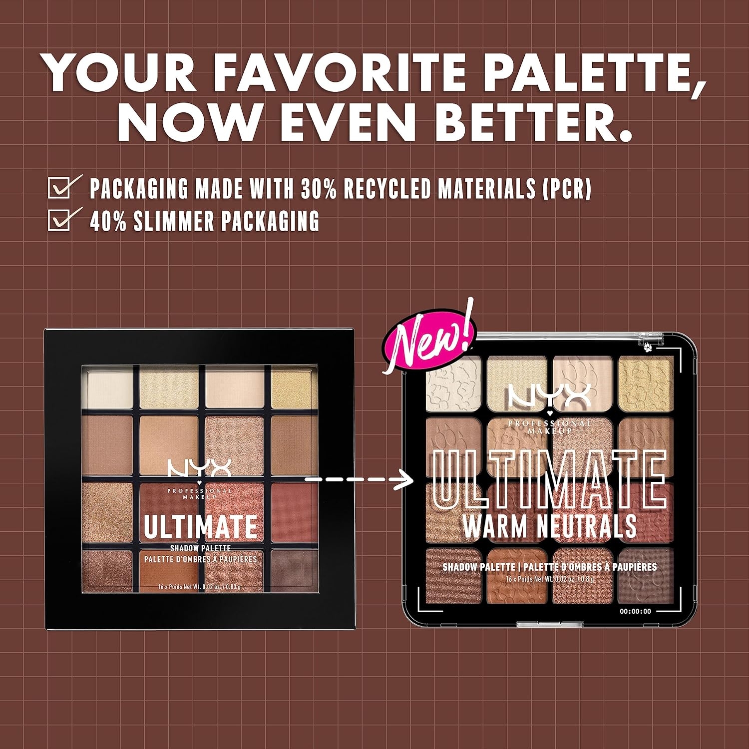 NYX PROFESSIONAL MAKEUP, Ultimate Shadow Palette, Eyeshadow Palette - I Know That's Bright - Image 38