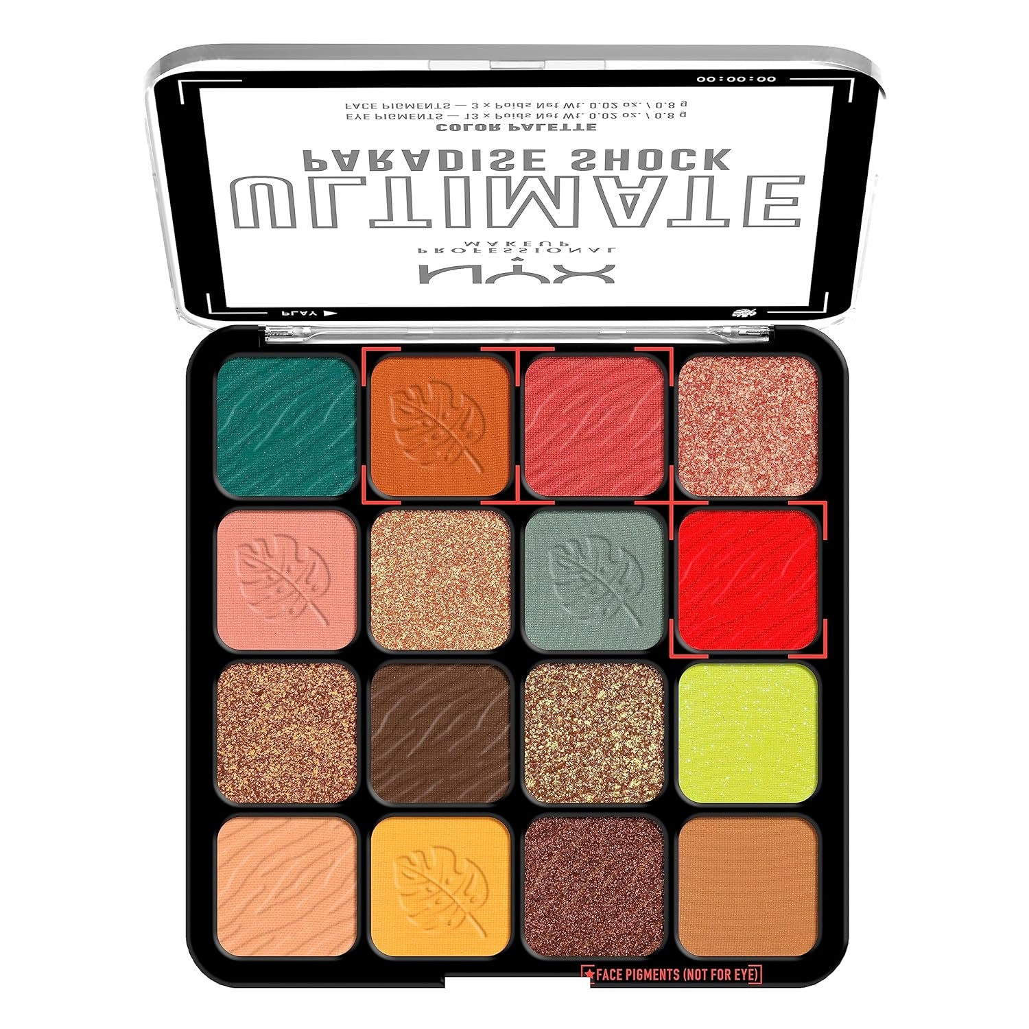 NYX PROFESSIONAL MAKEUP, Ultimate Shadow Palette, Eyeshadow Palette - I Know That's Bright - Image 40