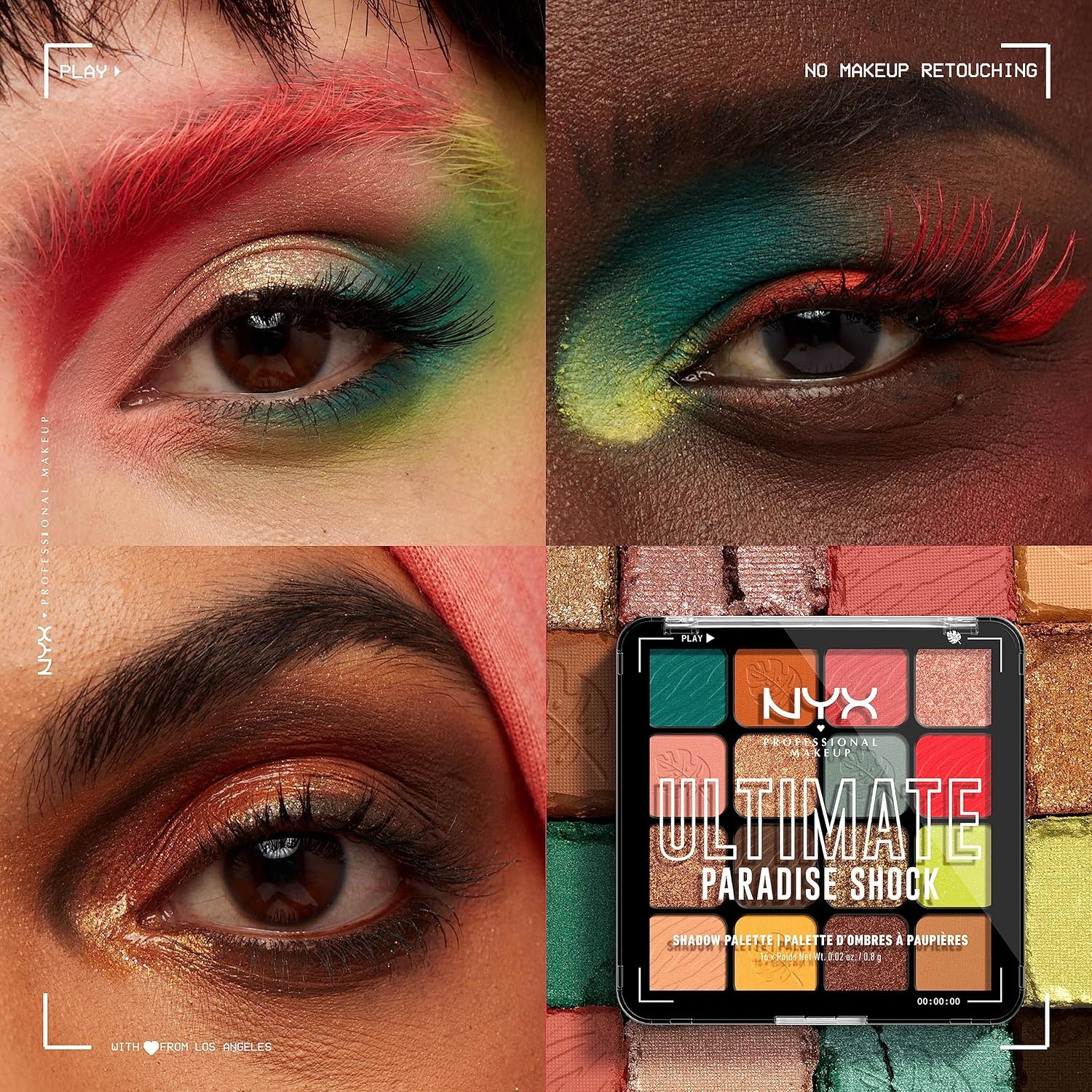 NYX PROFESSIONAL MAKEUP, Ultimate Shadow Palette, Eyeshadow Palette - I Know That's Bright - Image 42