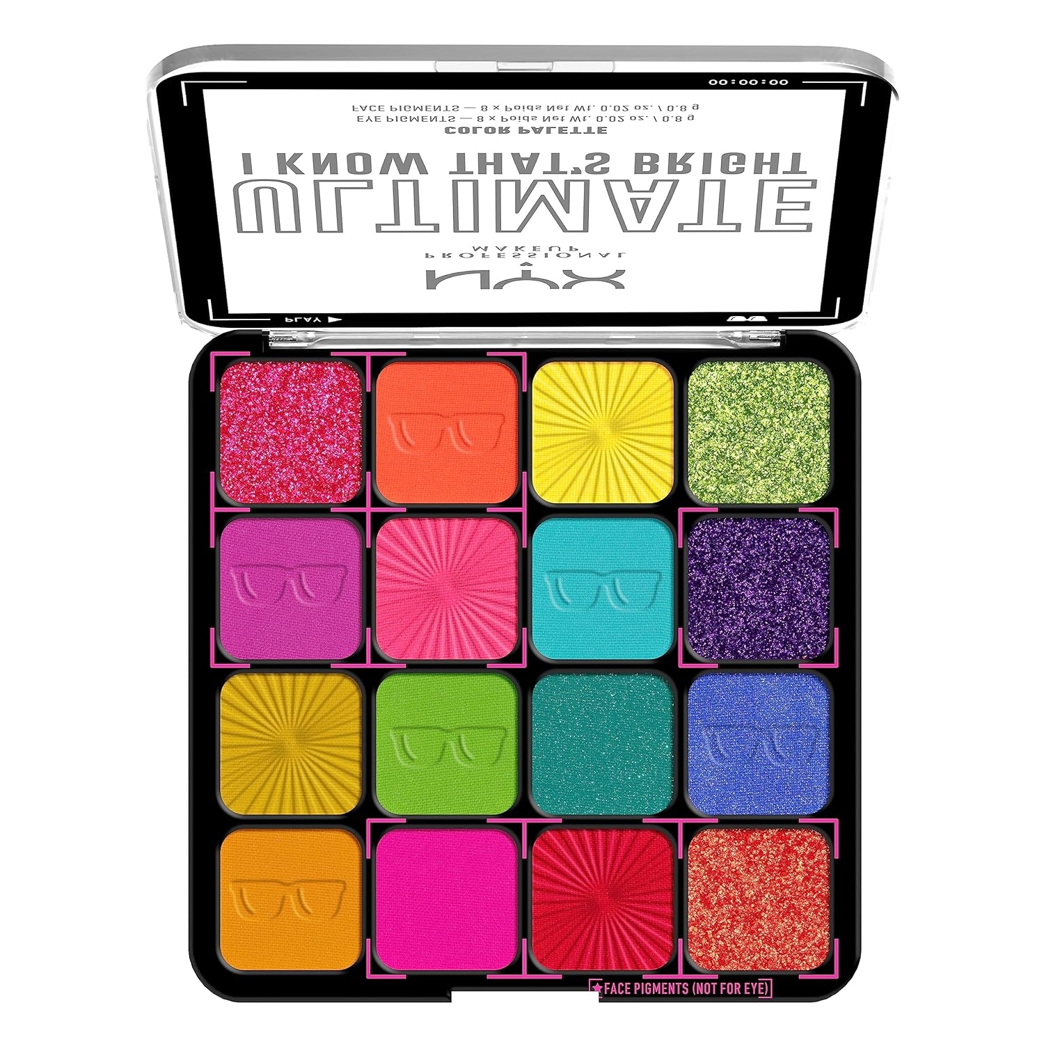 NYX PROFESSIONAL MAKEUP, Ultimate Shadow Palette, Eyeshadow Palette - I Know That's Bright - Image 46