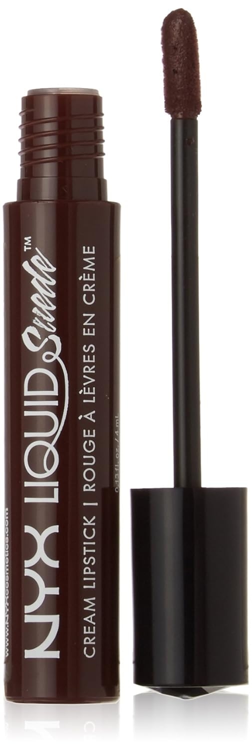 NYX PROFESSIONAL MAKEUP Liquid Suede Cream Lipstick - Alien (Black) - Image 56