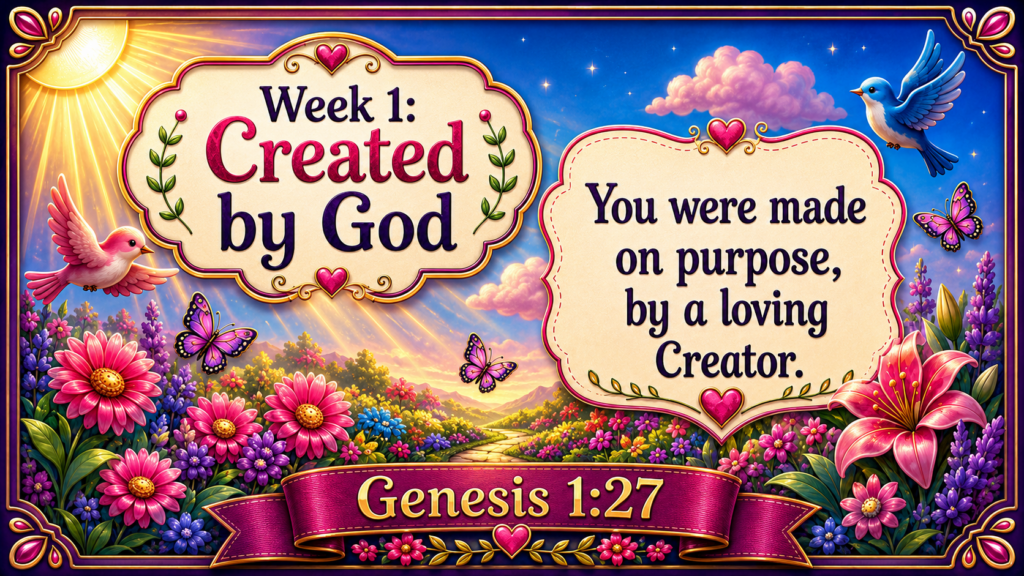 Week 1 God Created You on Purpose - A Little Bit of Makeup & A Whole Lot of Jesus
