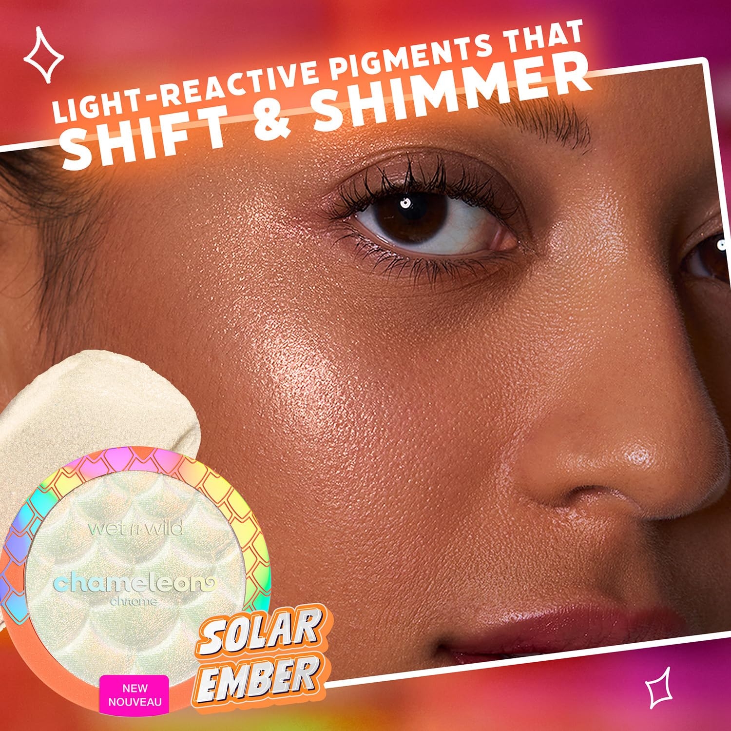 wet n wild Chameleon Chrome Highlighter, Dynamic Color Shift, Liquid-to-Baked Texture, Customizable Luminous Radiance, Cruelty-Free - Too Sirius - Image 29