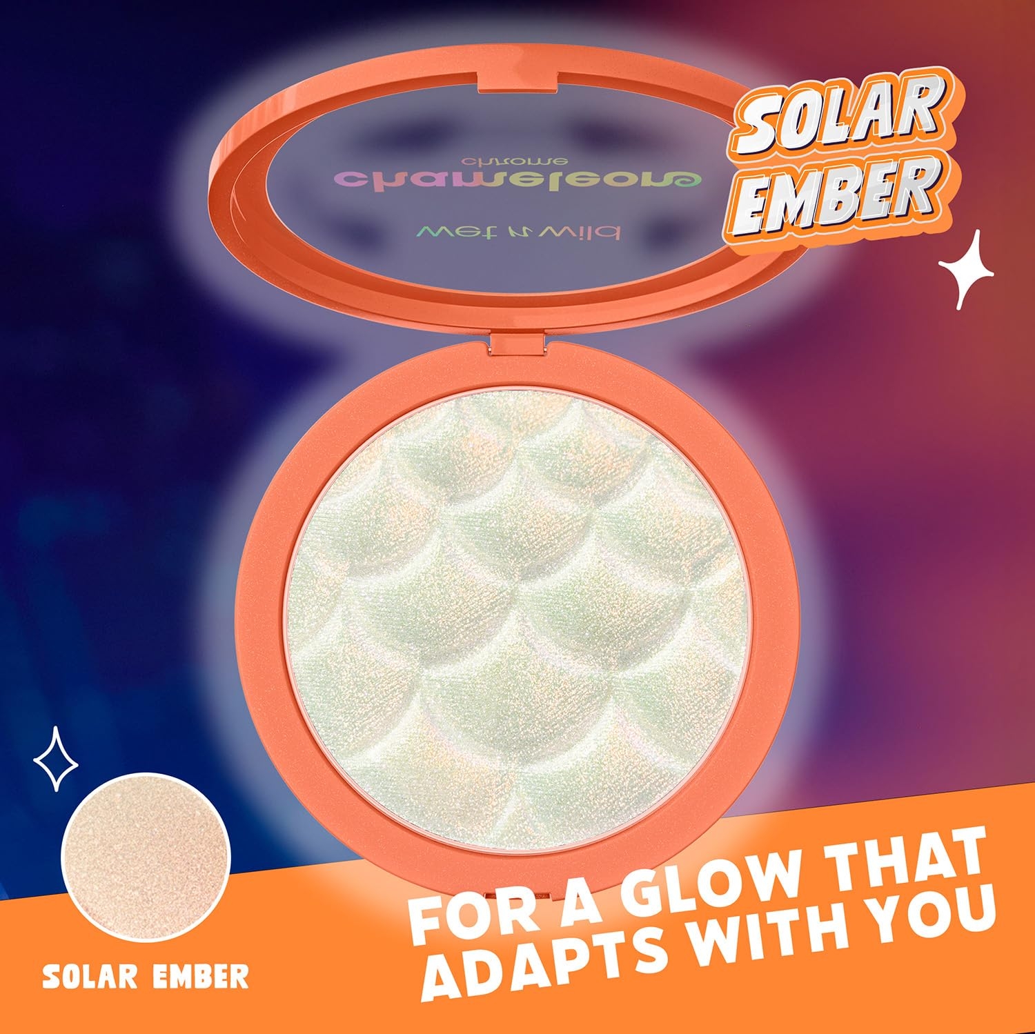 wet n wild Chameleon Chrome Highlighter, Dynamic Color Shift, Liquid-to-Baked Texture, Customizable Luminous Radiance, Cruelty-Free - Too Sirius - Image 30