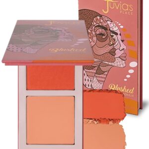 Juvia's Place Duo Blush Vol 6, Shimmer Glow Makeup Powder - All Skin Color | Shimmer Blush with luminous color, this Makeup Powder creates a smooth finish for easy application and versatile looks daily