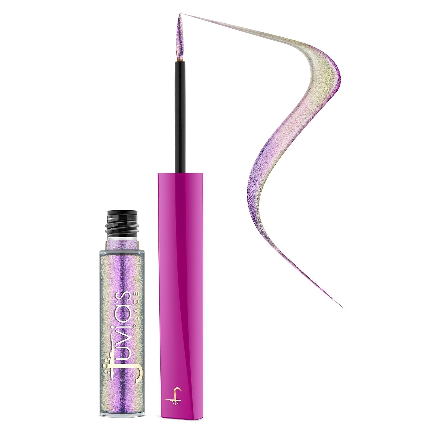 Juvia's Place Afrogalactic Glitter Liner Star Girl - Glitter Liner Liquid, Waterproof, Multi-Dimensional Gel, Metallic Liquid, Holographic, and Iridescent