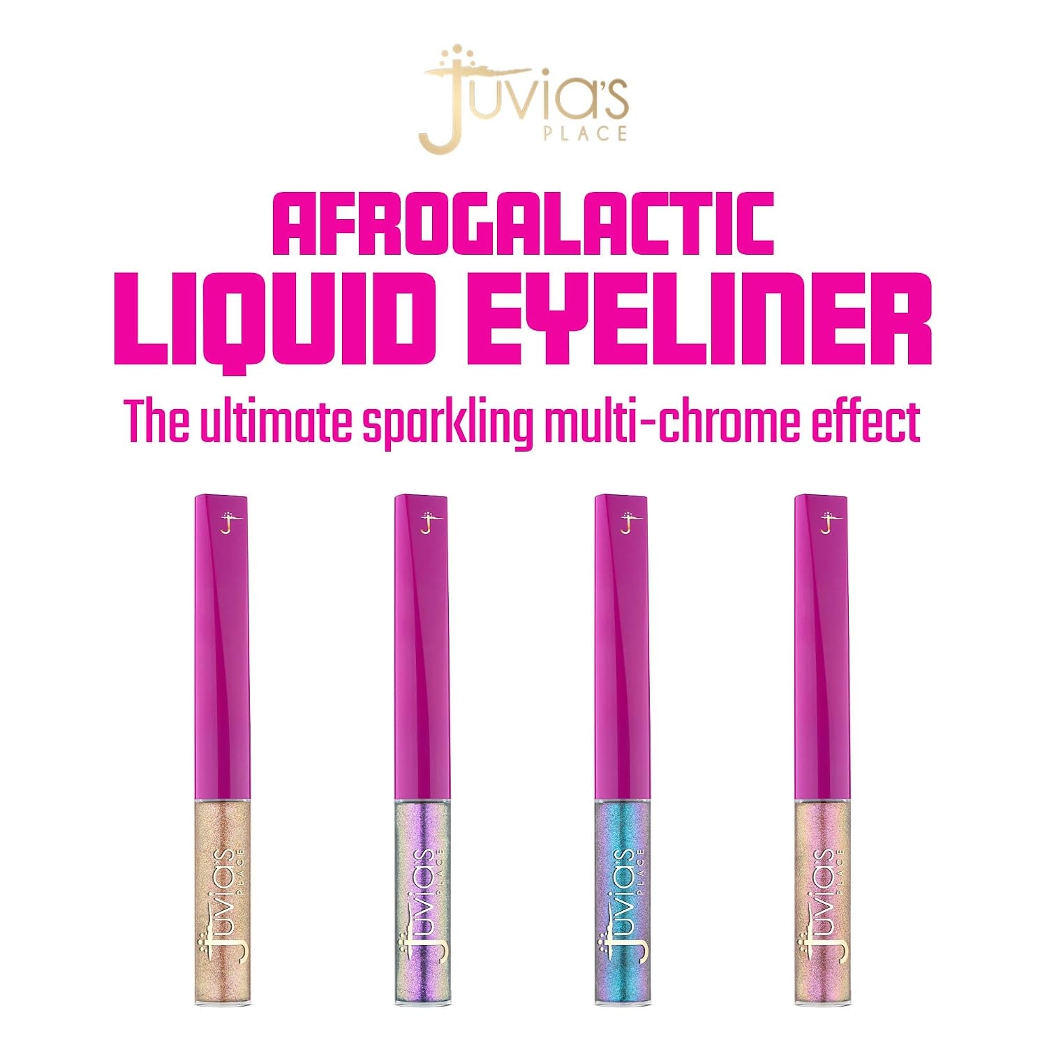 Juvia's Place Afrogalactic Glitter Liner Star Girl - Glitter Liner Liquid, Waterproof, Multi-Dimensional Gel, Metallic Liquid, Holographic, and Iridescent - Image 3