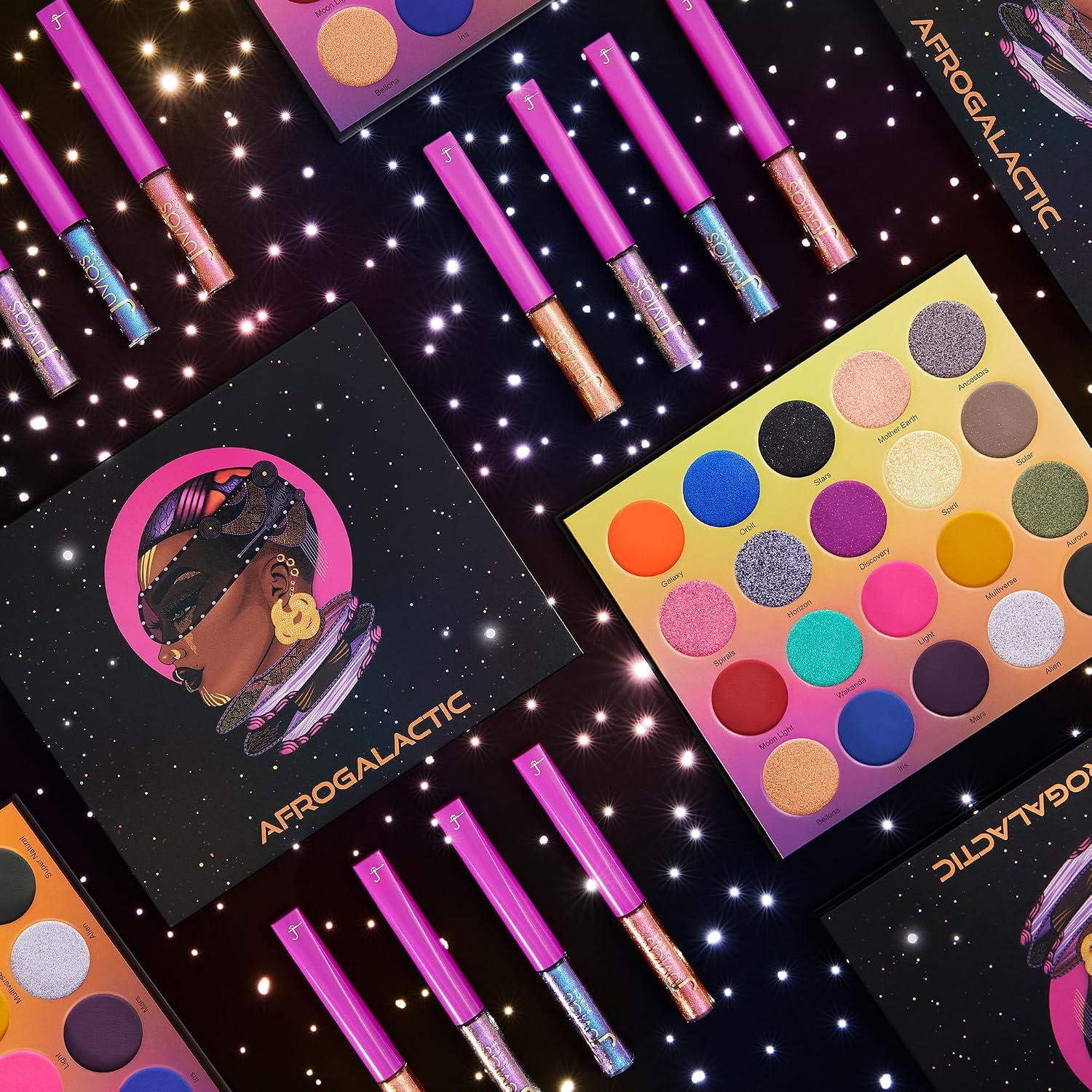 Juvia's Place Afrogalactic Glitter Liner Star Girl - Glitter Liner Liquid, Waterproof, Multi-Dimensional Gel, Metallic Liquid, Holographic, and Iridescent - Image 5